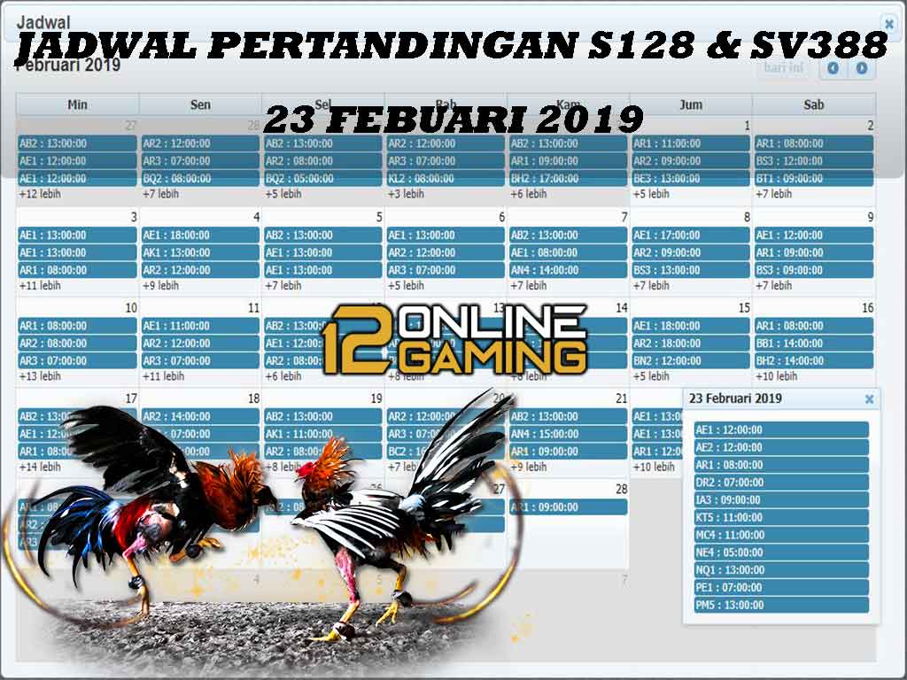 Jadwal Pertandingan S128 Dan SV388 23 Febuari 2019